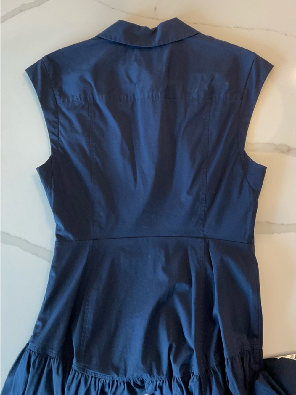 Milly Navy Cap-Sleeve Mini Dress - Picture 6 of 12